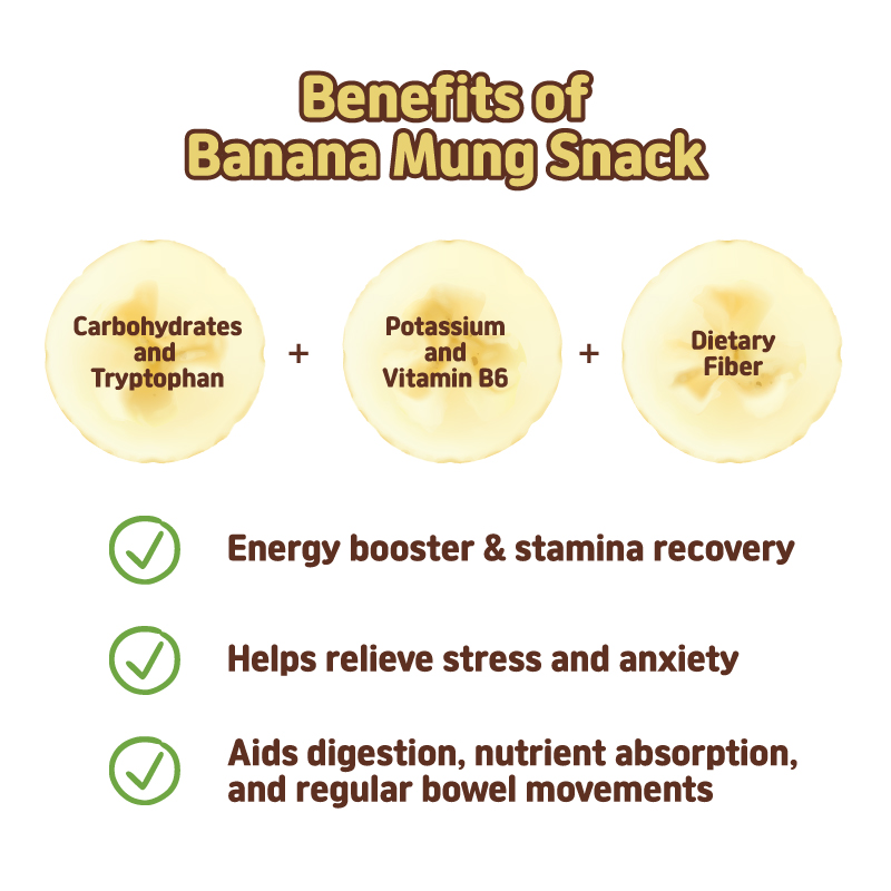 Banana Mung Snack plant-based dog treat curved shape
