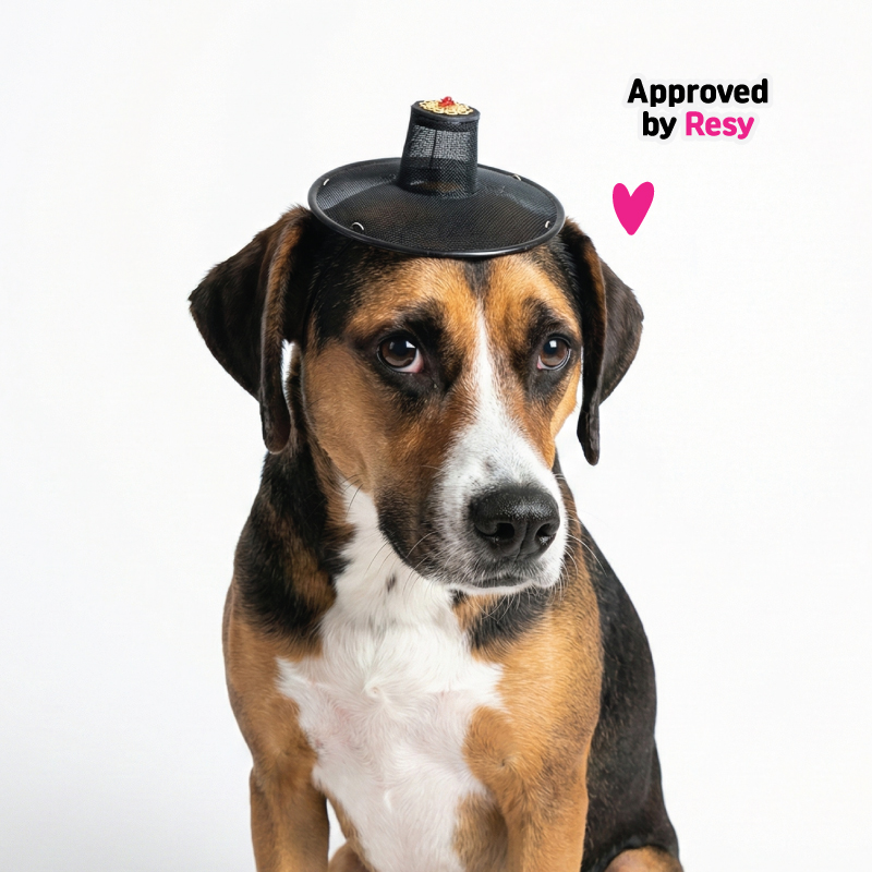 Korean gat dog costume - close-up of decorative ornament