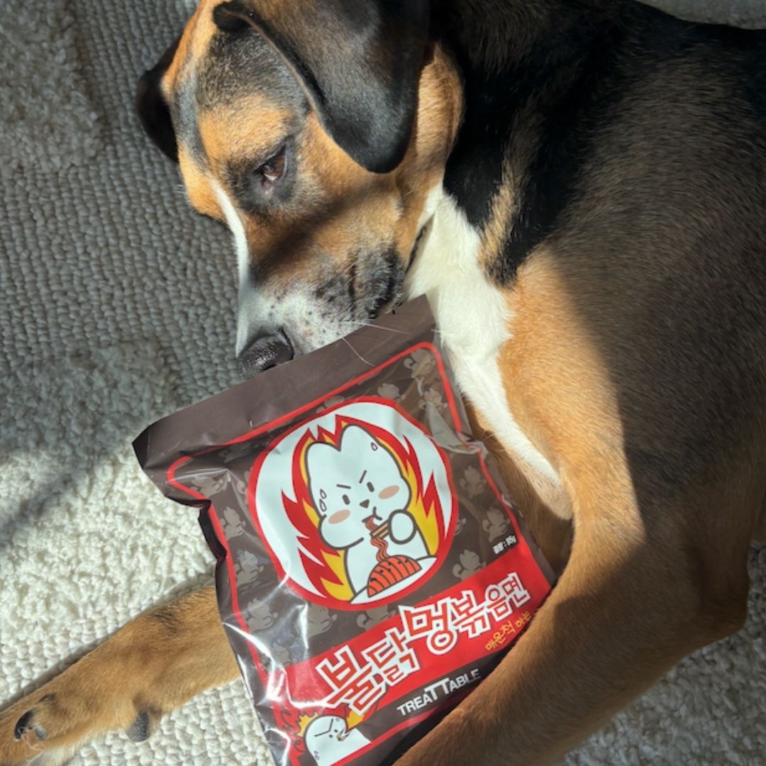 Mungdak Korean dog noodles packaging
