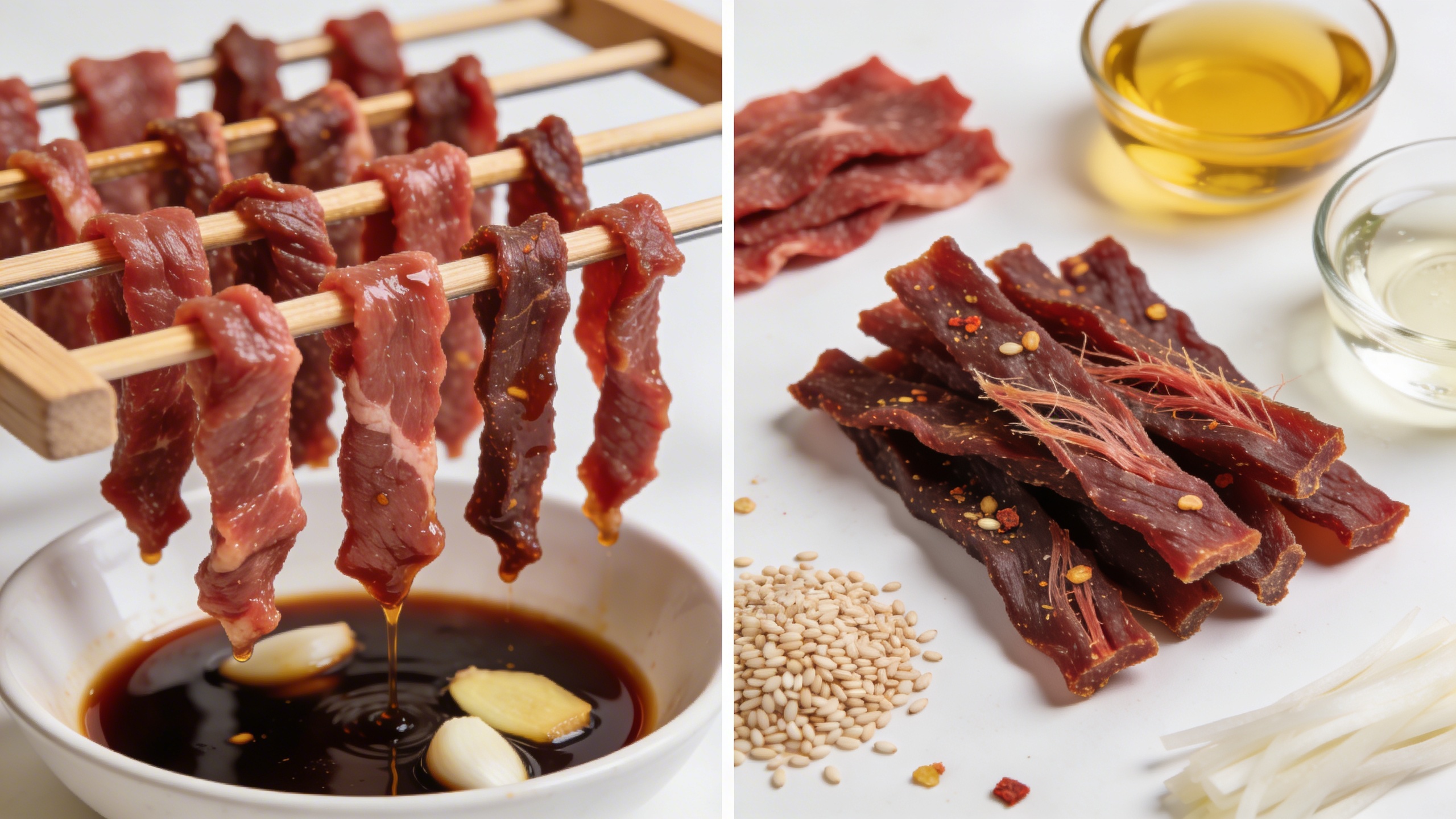 korean beef jerky for dogs how its made and what to look for comparison image showing treat quality and ingredients