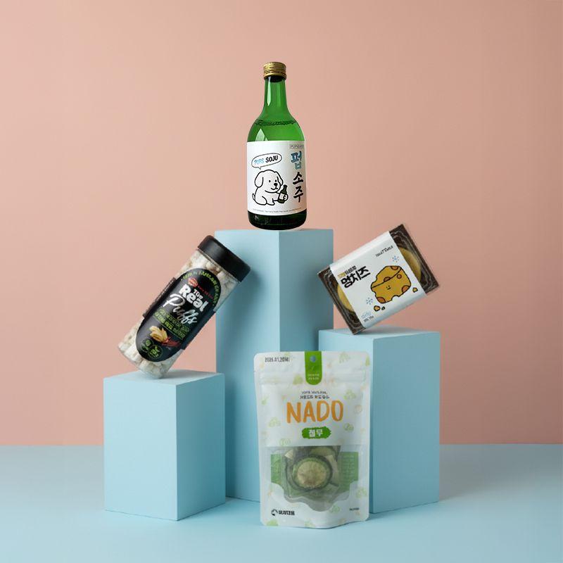 Studio product stack from the Soju & Snack Box.